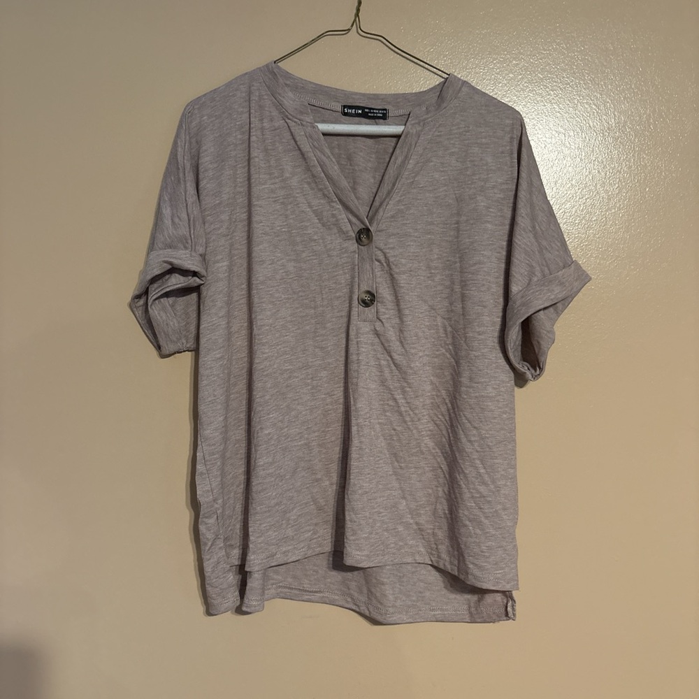 SHEIN Buttoned Top